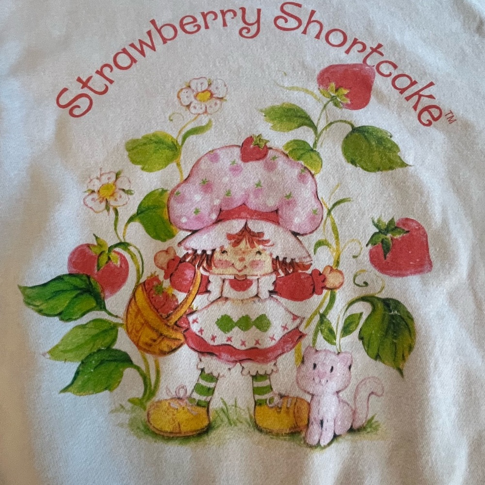 Strawberry Shortcake Graphic Sweatshirt Size Large - Picture 3 of 6